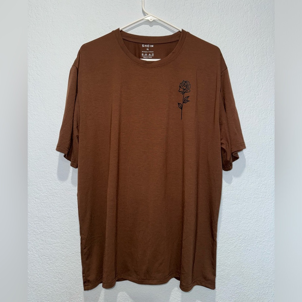 Shein Men Floral Print Tee | Size XL